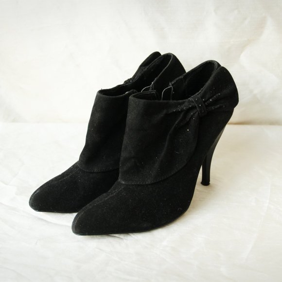 Black Heeled Booties - Picture 1 of 4